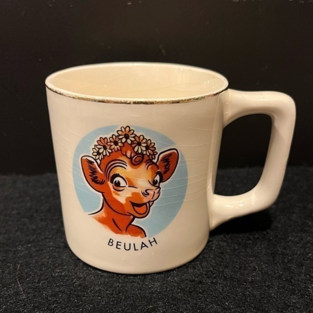 1940’s Borden Beulah the Cow Mug Cup by Universal Cambridge Co.
